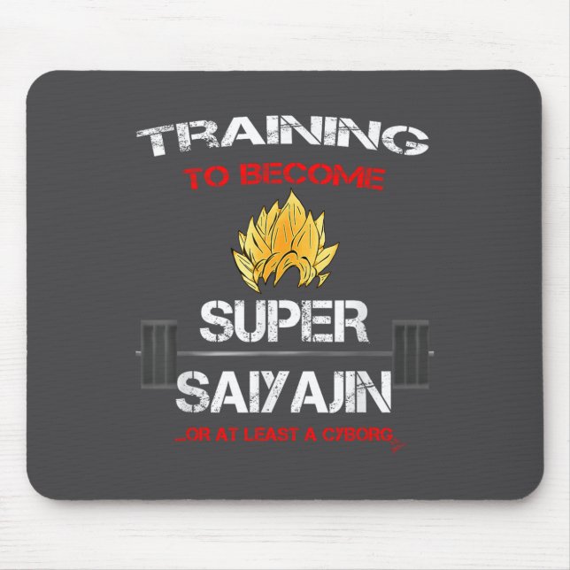Mousepad Training To Become A Super Saiyajin - Fun Fitness  (Frente)