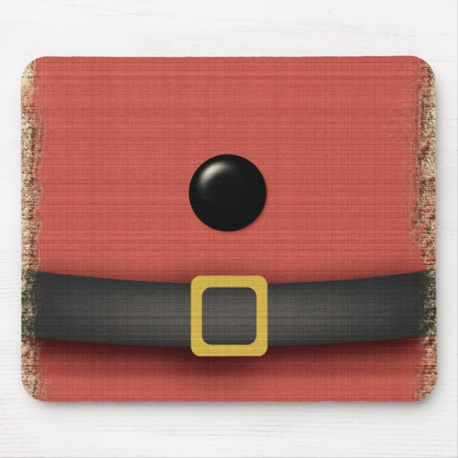 Mousepad traje da cláusula santa com botões de correia (Frente)