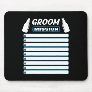 Mousepad Traje de Festa de Despedida de Solteiro Com Lista