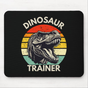 Mousepad Traje de Treinador de Dinossauro Retro de Hallowee