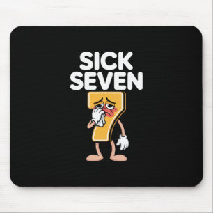 Mousepad Traje engraçado doente sete 67 de Halloween