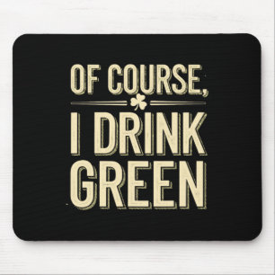 Mousepad Trajes Verdes Temáticos Irlandeses Ideia do Dia de