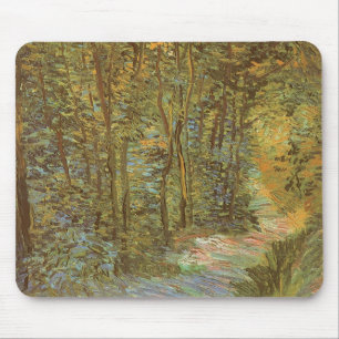 Mousepad Trajeto nas madeiras por Vincent van Gogh, arte do