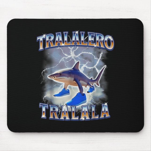 Mousepad Tralalalero Tralala Shark Meme Bootle (Frente)