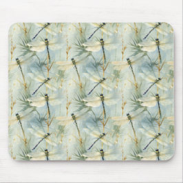 Mousepad Tranquil Dragonfly Estilo Watercolor