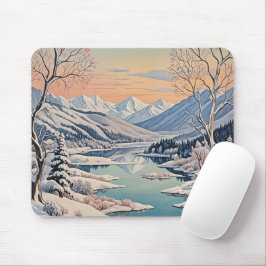 Mousepad Tranquilidade do inverno