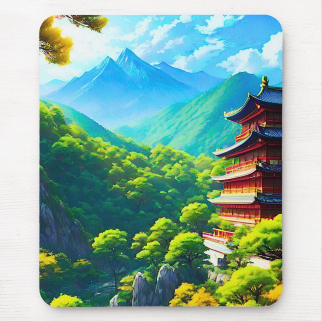 Mousepad Tranquilidade Imperial: Abraço da Natureza (Frente)