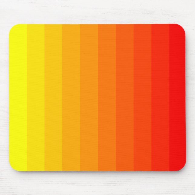 Mousepad Transição de cores - Amarelo para Vermelho (Frente)