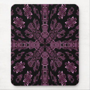 Mousepad transversal roxo e preto gótico
