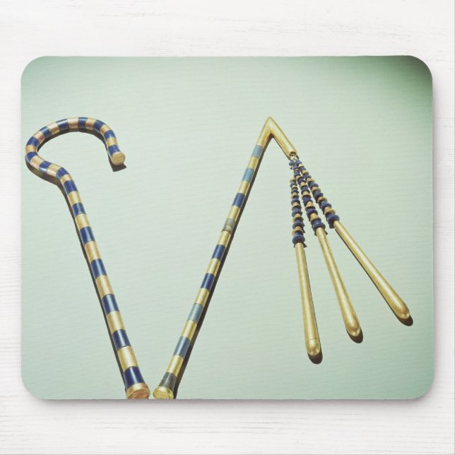 Mousepad Trapaceiro e flail, do túmulo de Tutankhamun (Frente)