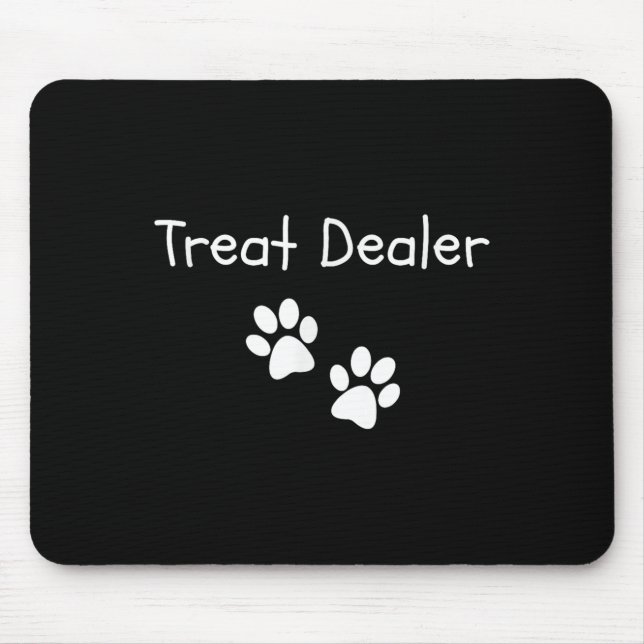 Mousepad Tratar A Pata De Cão Imprime Cachorros Engraçados  (Frente)