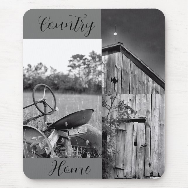 Mousepad Trator Barn Collage do "Country Home" (Frente)