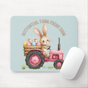 Mousepad Trator de colheita de Fazendas de coelho da Páscoa