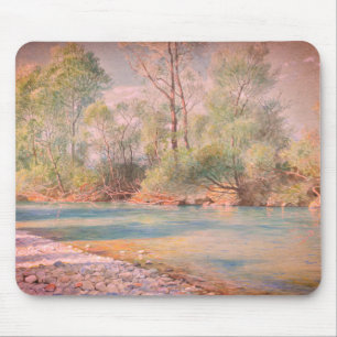 Mousepad Traunstein River on Road to Empfig, Baviera:
