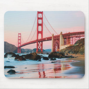 Mousepad Travesseiro decorativo da ponte ouro