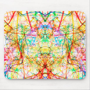 Mousepad Travesseiro decorativo de linhas abstrato colorida