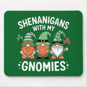 Mousepad Travessuras Com Meus Gnomos Dia de São Patrício Ir