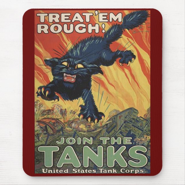 Mousepad Treat Em Rough-1918 (Frente)