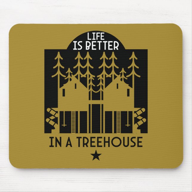 Mousepad Treehouse Playhouse De Volta À Escola (Frente)