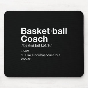 Mousepad Treinador de basquete - Definição de basquete de d