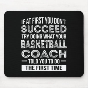 Mousepad Treinador De Basquete, Divertimento Obrigado Prese