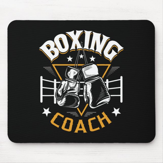 Mousepad Treinador de Boxe - Kickboxing Kickboxer Academia  (Frente)
