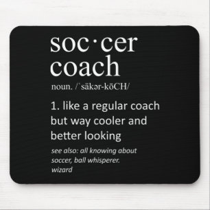 Mousepad Treinador de Futebol Definição Esportes Treinador 