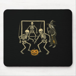 Mousepad Treinador de Futebol Esqueleto de Halloween Bruxa