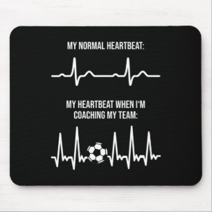 Mousepad Treinador de Futebol Treinador de Coração Taxa Gar