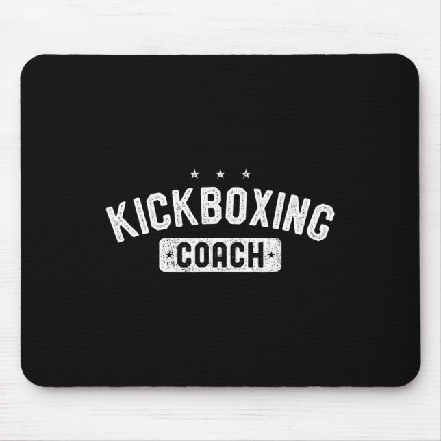 Mousepad Treinador de Kickboxing Vintage Kickboxing  (Frente)