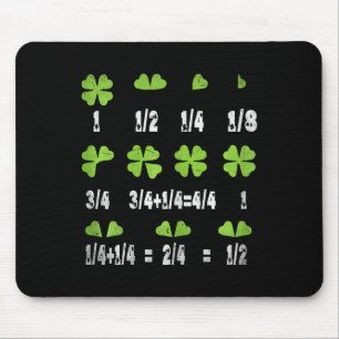 Mousepad Treinador de Trevo de Quatro Folhas de Fração de M