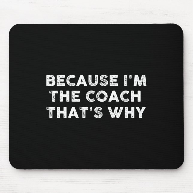 Mousepad Treinador Divertido Futebol de basquetebol (Frente)