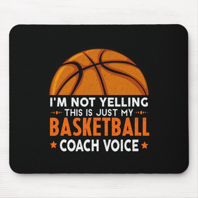 Mousepad Treinador Divertido - Lover de Basquete (Frente)