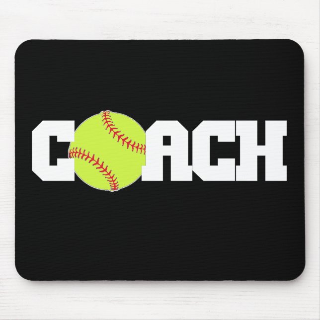 Mousepad Treinador do softball (Frente)