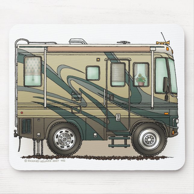 Mousepad Treinador grande bonito Motorhome do campista (Frente)