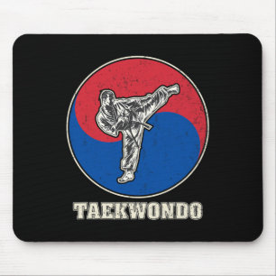 Mousepad Treinamento de Arte Marcial de Taekwondo Kickboxin