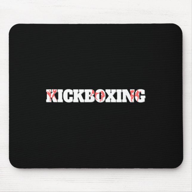 Mousepad Treinamento de luta de kickboxing em jaula (Frente)