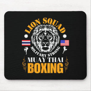 Mousepad Treinamento de Muay Thai de Kickboxing da Lion Squ