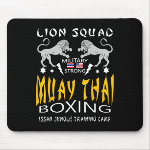 Mousepad Treinamento de Muay Thai Kickboxing Treino de Mma
