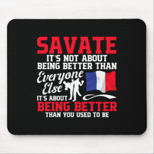 Mousepad Treinamento de Savate Artes Marciais Savate Kickbo