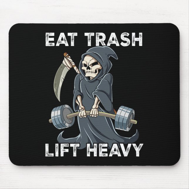 Mousepad Treinamento em Peso de Gym da Reapper Comer Lixo P (Frente)