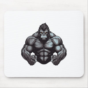 Mousepad Treino de fisiculturismo do monstro Gorila Academi