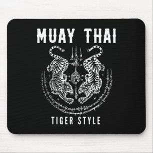 Mousepad Treino de Kickboxing Vintage Muay Thai Tigar Style