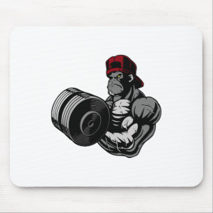 Mousepad Treino de musculação Gorilla Academia Treinamento 