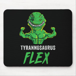 Mousepad Treino do T Rex Dinossauro Engraçado Levantamento 