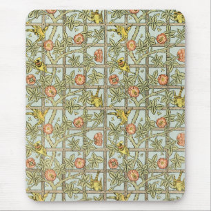 Mousepad Trellis, por William Morris, Vintage Garden Textil