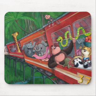 Mousepad Trem animal da selva