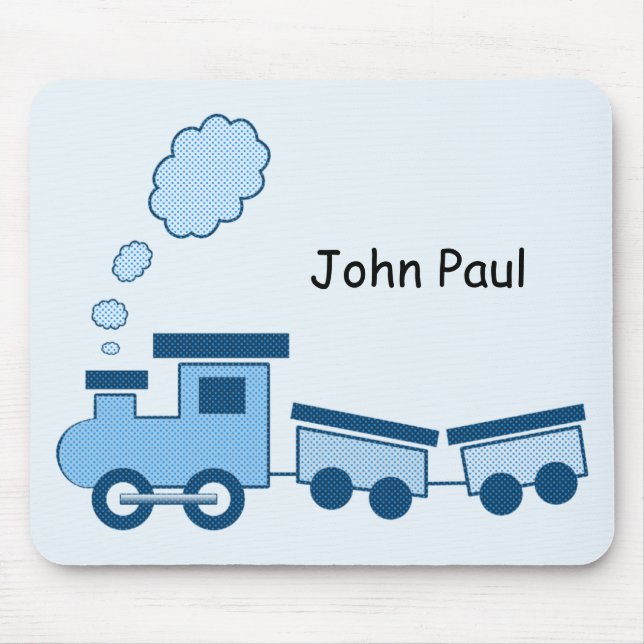 Mousepad Trem Choo Choo Azul (Frente)