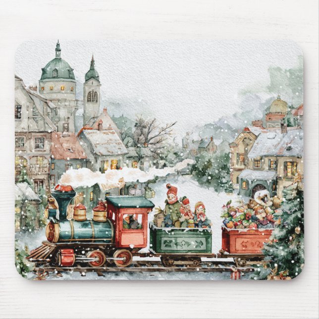 Mousepad Trem de Natal (Frente)