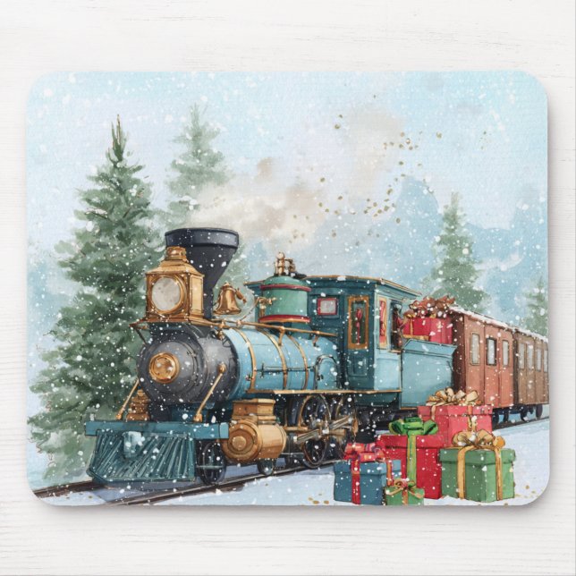 Mousepad Trem de Natal (Frente)